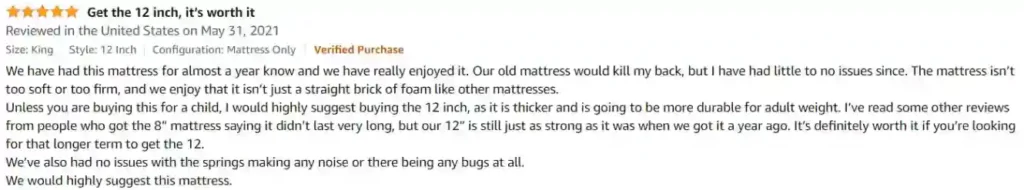 King Mattress Under $500